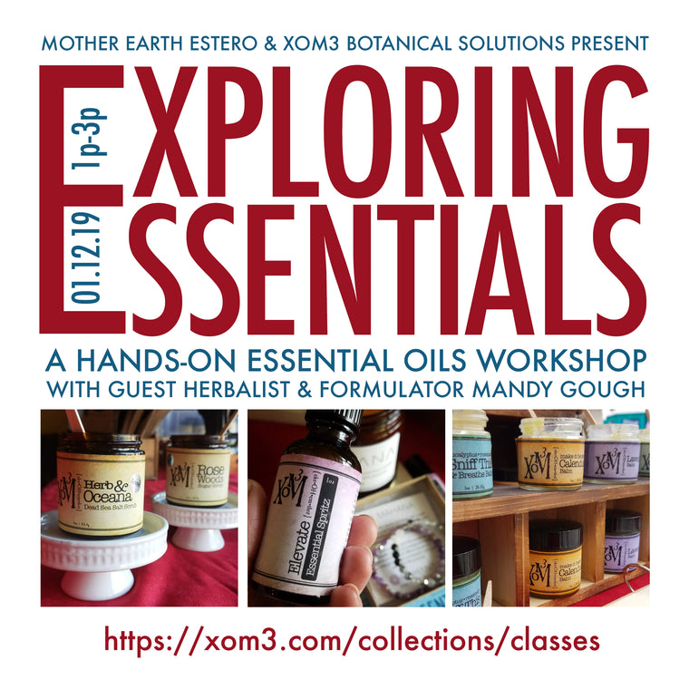 XoM3 Exploring Essentials Workshop 1/12/19 Florida - XoM3 Botanical Solutions