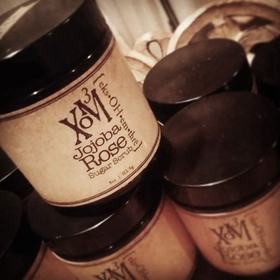 Rose Woods Sugar Scrub - XoM3 Botanical Solutions