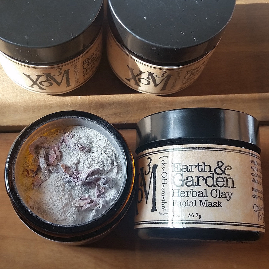Earth & Garden Herbal Clay Facial Mask - XoM3 Botanical Solutions
