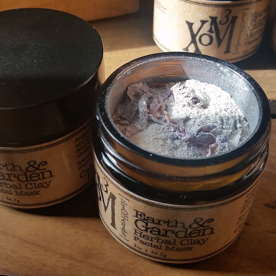 Earth & Garden Herbal Clay Facial Mask - XoM3 Botanical Solutions