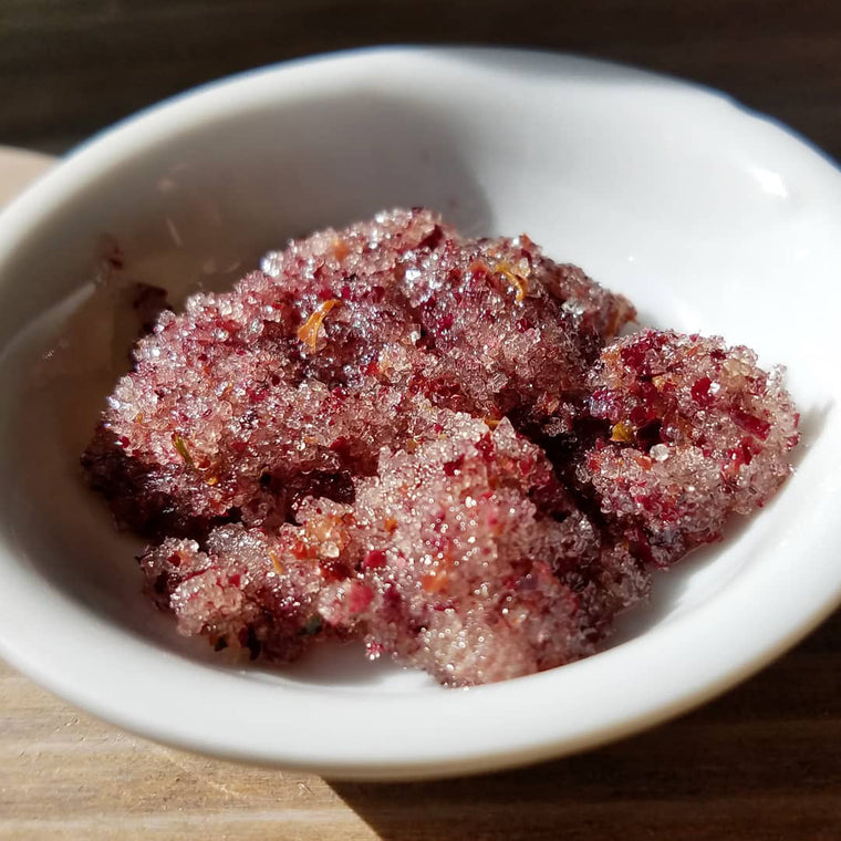 Rose Woods Sugar Scrub - XoM3 Botanical Solutions